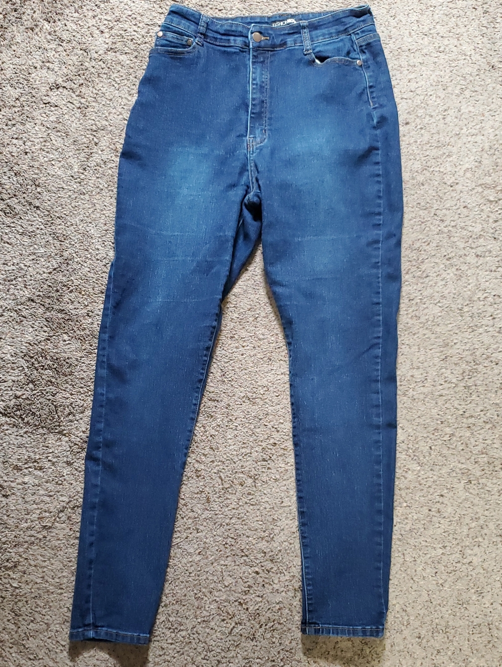 Fashion Nova High-Rise Skinny Women’s Jeans - Dark Blue Size 15
